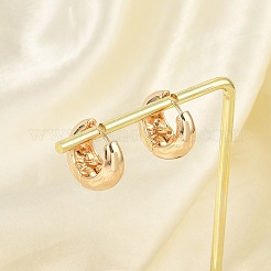 Orecchini a cerchio in ottone per le donne&nbsp;LS-EJEW-U041-02G