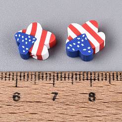 Unabhängigkeitstag handgemachte Polymer Clay Perlen&nbsp;CLAY-Q253-11A