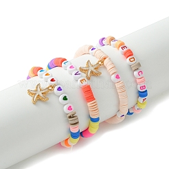 Kits de bijoux à faire soi-même en perles heishi en argile polymère faites à la main&nbsp;DIY-FS0006-66A