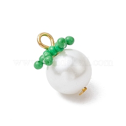 Pendenti con perle di vetro 4 pz 4 colori&nbsp;PALLOY-MZ00745