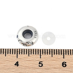 925 perline europee in argento sterling con zirconi cubici colorati&nbsp;STER-R005-01AS-08