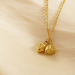 Colliers avec pendentifs en acier inoxydable 304 Lotus Pod pour femmes&nbsp;TL8108-1