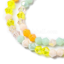 Chapelets de perles en verre électroplaqué&nbsp;X1-EGLA-D018-02D