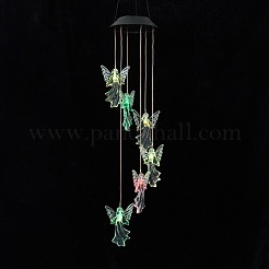 Campanilla de viento de ángel con energía solar led&nbsp;HJEW-I009-03