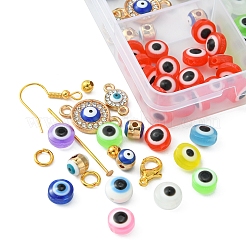 Böser Blick Thema diy Ohrringe Schmuckherstellung Kits&nbsp;DIY-FS0003-69