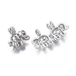 Medaillon-Anhänger aus Metalllegierung&nbsp;PALLOY-N158-012S