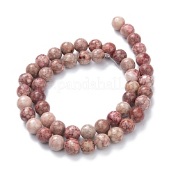 Fili di perline di pietra naturale di maifanite / maifan&nbsp;G-P451-01A
