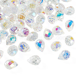 Cuentas de vidrio electrochapadas 50pcs&nbsp;G-BG0001-01