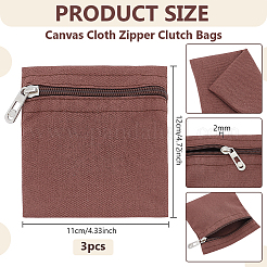 Sacs en toile à fermeture éclair&nbsp;ABAG-WH0077-09C-04