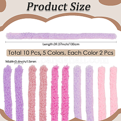 10 Stück 5 Farben Korallenfleece-Sticks&nbsp;DIY-CP0011-72