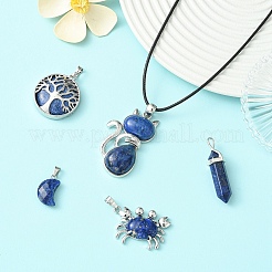 5 pièces 5 styles pendentifs en lapis-lazuli naturel&nbsp;G-YW0003-06B
