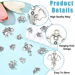 45 pièces 9 styles pendentifs en alliage de style tibétain&nbsp;FIND-YW0011-10