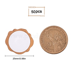 50 Stück selbstklebende Wachssiegelaufkleber&nbsp;DIY-CP0006-08S