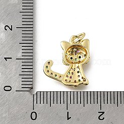 Ottone micro spianare pendenti zirconi&nbsp;KK-Q066-34G