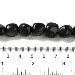 Natürliche blaue Tigerauge (gefärbt und erhitzt) Perlenstränge&nbsp;G-B078-D07-02