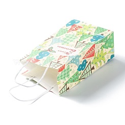 Sacchetti regalo in carta kraft a tema natalizio&nbsp;CARB-L009-A06