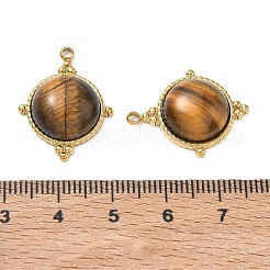 Pendentifs en acier inoxydable 304 et œil de tigre naturel&nbsp;SA-CBA11D7-05G