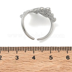 Offene Manschettenringe aus Edelstahl 304 für Damen&nbsp;RJEW-L341-02D-P