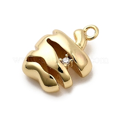 Messing Strass Anhänger&nbsp;KK-D003-02G