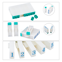 Ensemble de tampons en plastique détachables avec chiffres 0~9 et chiffres A à Z&nbsp;DIY-CA0002-83A