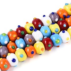 Perline irregolari fatte a mano in lampwork&nbsp;LAMP-ZX003-07