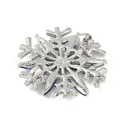 Weihnachtsschneeflocken-Broschen aus Legierung mit Strassen&nbsp;JEWB-S022-06A