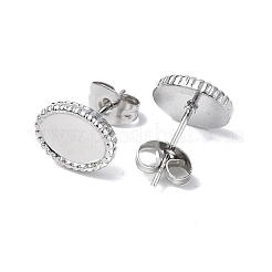 Boucles d'oreilles à tige en acier inoxydable 304 anti-ternissement&nbsp;LS-STAS-F286-10P
