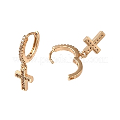 Messing Ohrringe&nbsp;EJEW-L271-14KCG-04