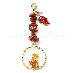Decorazioni pendenti in smalto foglia 3 pz&nbsp;HJEW-JM01770