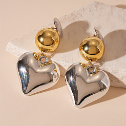 Pendientes colgantes de acrílico con forma de corazón&nbsp;FS-WGAB050-01