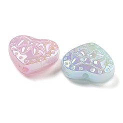 Placage uv perles acryliques irisées&nbsp;X-OACR-G039-18