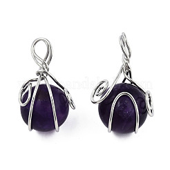 Pendentifs en améthyste naturelle&nbsp;G-N333-013A