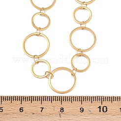 Halsketten aus 10 mm und 14 mm Ringgliederketten aus Edelstahl 304&nbsp;NJEW-P343-02C-G