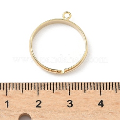 Plateaux à bagues en laiton réglables pour pendentif&nbsp;KK-K414-03A-G