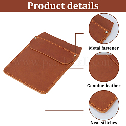 Pochette de poche en cuir de vache pour stylos et outils&nbsp;DIY-WH20007-781A