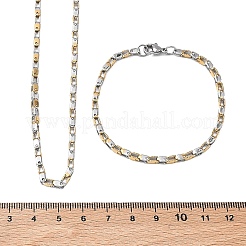 Halsketten- und Armbandsets aus 304 Edelstahl&nbsp;SJEW-D091-11GP