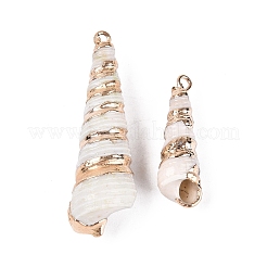 Colgantes de concha natural galvanizados&nbsp;BSHE-Q020-06