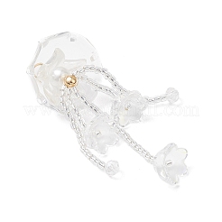 Grands pendentifs méduses en perles de verre&nbsp;X-PALLOY-MZ01166-02