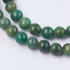 Naturales africanos hebras de abalorios de jade&nbsp;G-F560-6mm-B01