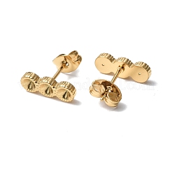 Accesorios para pendientes de acero inoxidable 304 con revestimiento iónico (IP)&nbsp;STAS-F286-08G