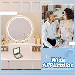 8 Stück 4 Stile quadratische transparente PE-Dünnschicht-Schmuckdisplaybox&nbsp;CON-YW0001-98