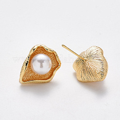 Fornituras de aretes de latón&nbsp;KK-T049-01G-NF