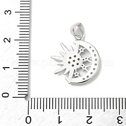 Latón micro pavimenta claro colgantes de circonio cúbico&nbsp;KK-L254-05P