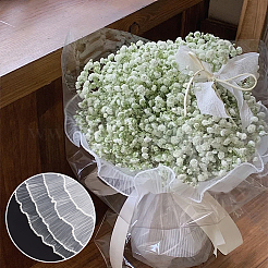 Papier de maille d'emballage de bouquet de fleurs en polyester&nbsp;DIY-WH0542-38B