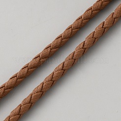 Cordons tressés ronds en similicuir PU souple&nbsp;OCOR-WH20007-370C