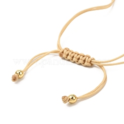 Bracelet de perles tressées en perles naturelles et cauris pour adolescentes femmes&nbsp;BJEW-JB07063