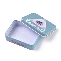 Leere Blechdosen mit Katzenmuster&nbsp;CON-WH0073-15G