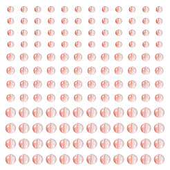 300 Stück mattierte transparente Glasperlen&nbsp;GLAA-TA0002-78D