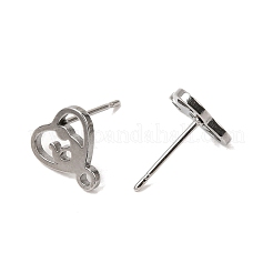 Componenti per orecchini a bottone in acciaio inossidabile 304&nbsp;SA-CBAAD0D-02P