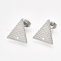 Anlaufgeschützte Ohrstecker-Beschläge aus Edelstahl 304&nbsp;X-STAS-S079-69B